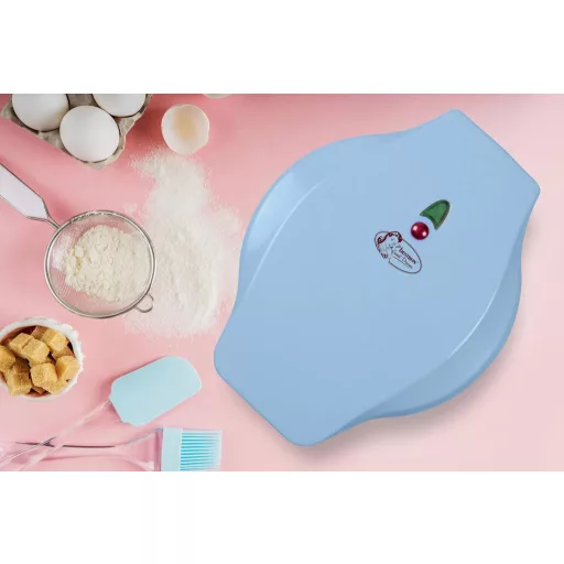 Bestron Mini Sütikészítő Gofrisütő Állat Mintás Tapadásmentes Bevonattal 700W Kék