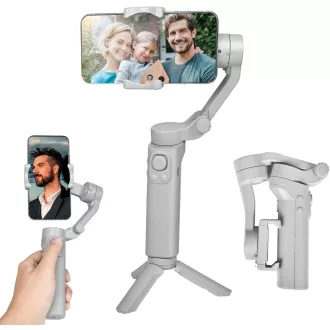   STRBDYI 3 tengelyes AI okostelefon stabilizátor iPhone és Android készülékekhez, TikTok és YouTube videókhoz