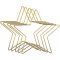 LZLUCKCOME Set metalnih obruča, 5 komada - Zlatna petokraka zvijezda 150 mm hvatač snova DIY obrt