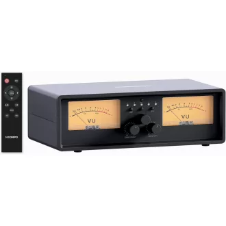   NEOHIPO ET30 VU-Meter Erősítő Hangszóró Kapcsoló 2 Be/Kimenet dB Kijelzővel