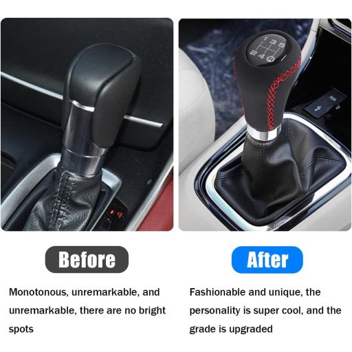 JNNJ Manuális Váltógomb Alumínium Piros Csíkos 5 Fokozat Autó Váltó