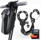 Mezelon 8 mm-es Láncos Bilincs Zár Elektromos Rollerekhez - Xiaomi, Segway, Ninebot, NIU Kompatibilis - Acél Kivitel Vízálló Táskával