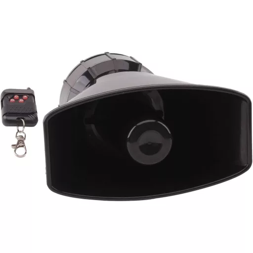 FARBIN 7 Hangú Rendőrségi Sziréna - 12V 100W Vezeték Nélküli Autó Hangszóró Távirányítóval - 120dB Vészjelző Kürt Univerzális Járművekhez
