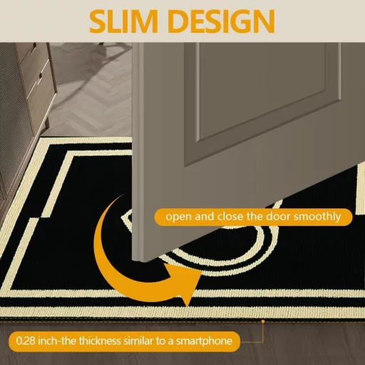 Artanchao Mosható Bejárati Szőnyeg Vízálló Csúszásmentes Szennyeződés Csapda