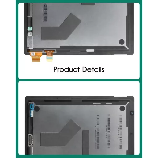 SRJTEK Pro 5 12.3 1796 LCD kijelző csere fekete digitalizáló nélkül keret