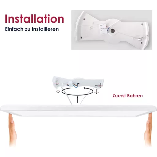 BestLuz LED Panel Mennyezeti Lámpa 580x200mm Dimmelhető Semleges Fehér