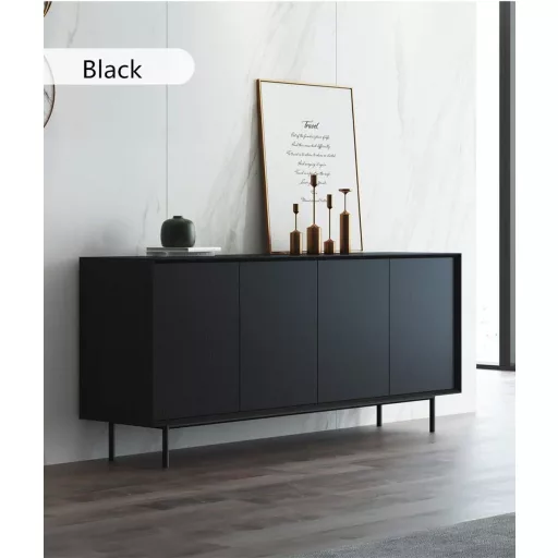 Samolepiaca fólia na nábytok Hode - Moderná čierna matná vodoodpudivá tapeta na stenu, dvere, skriňu, stôl - 60 cm x 10 m