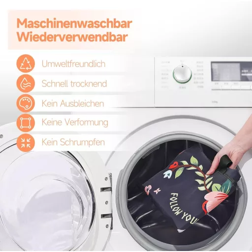 AOKSUNOVA sklopiva torba za kupovinu, sova uzorak, s patentnim zatvaračem, velika platnena torba