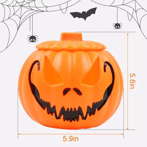 MaxEarn 12 LED-es Ködgenerátor - Háromszínű Halloween Tök Párásító, Ultrahangos Ködképző Fröccsenésgátlóval, Kerti Tó Szökőkút Dekoráció