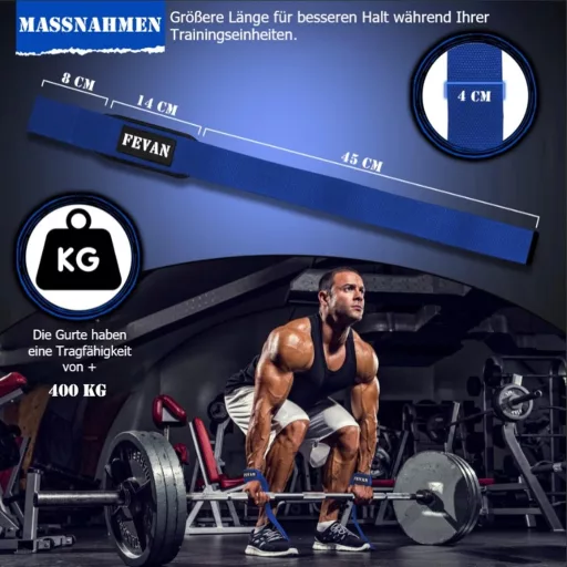 FEVAN Curele de haltere pentru bărbați și femei - Antrenament, Powerlifting, Curele de prindere pentru haltere