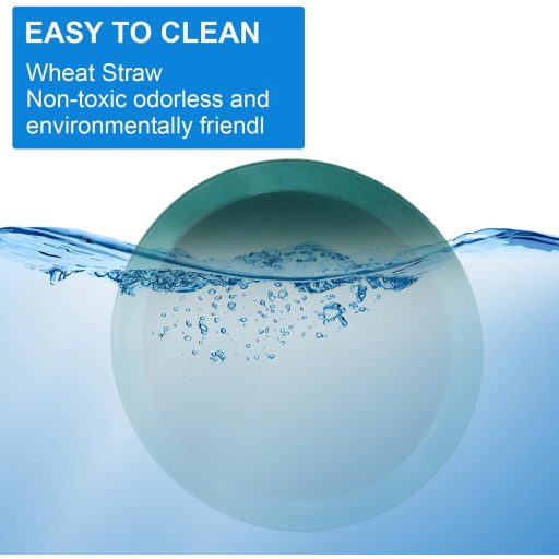 GOSHIES Set plitkih zdjelica za mačke, 8 komada, ergonomske zdjelice za hranjenje mačaka u 4 boje