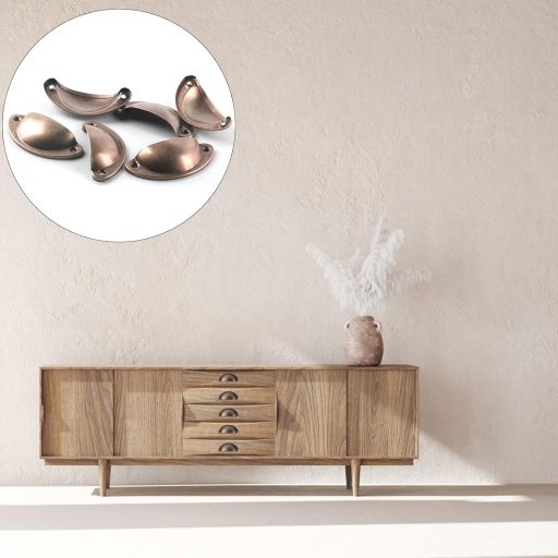 Yibaijia Vintage Bronz Szekrénygomb - Fiók Fogantyú Retro Piros 16db