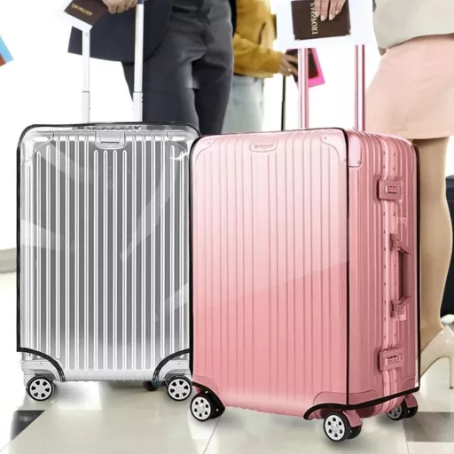Aomiduo 2 buc. Huse de protecție transparente pentru valiză, 30 inch, impermeabile, rezistente la praf