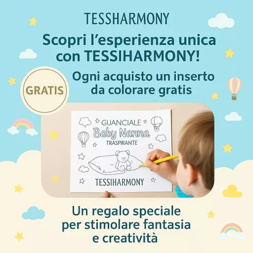 tessiharmony Babaágy Párna 60x40 cm Pamut Hipoallergén Puha