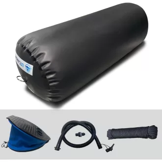   LTCANOPY Felfújható Hajófender 30x76cm Fekete Kikötő Védelem 10m Kötéllel