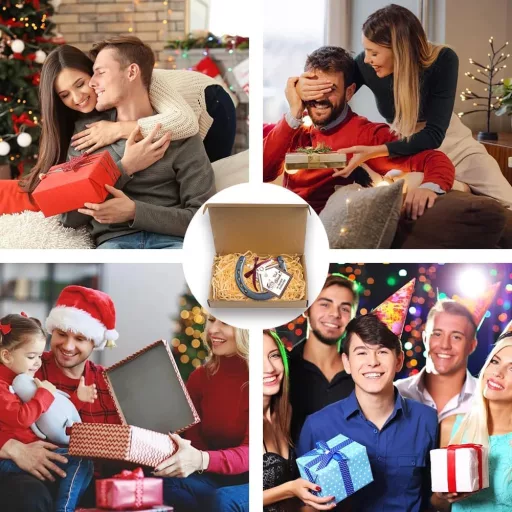 Set cadou decorativ Nuyoah, potcoavă norocoasă, pentru nuntă și casă nouă