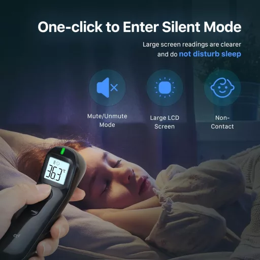 Femometer Family Érintésmentes Lázmérő Homlok Infravörös Digitális Fekete