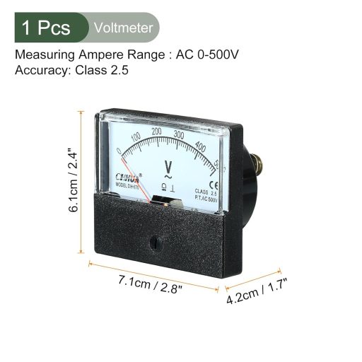 YOKIVE DH-670 Analóg Voltmérő AC 0-500V Feszültségmérő Készülék