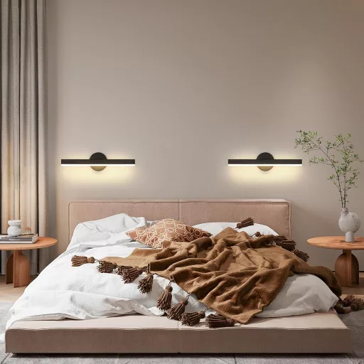 Riserva 12W LED fürdőszobai tükör lámpa, 300° forgatható fali lámpa 38cm