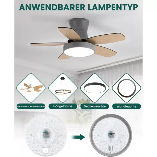 Bonlux 12W LED modul komplet za pretvorbu stropne svjetiljke, prirodna bijela 4000K