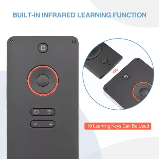 Rii Mini i6 Vezeték Nélküli Billentyűzet Touchpaddal - Bluetooth, IR, USB - Smart TV, TV Box, Tablet, Okostelefon, PC, Konzol Kompatibilis