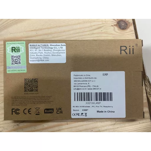 Rii Mini i6 Tastatură Wireless cu Touchpad - Bluetooth, IR, USB - Compatibilă Smart TV, TV Box, Tabletă, Smartphone, PC, Consolă