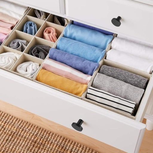 Yibaijia 6-dielna sada okrúhlych nábytkových úchytiek, čierna mosadz, úchytka na zásuvku, nehrdzavejúca oceľ