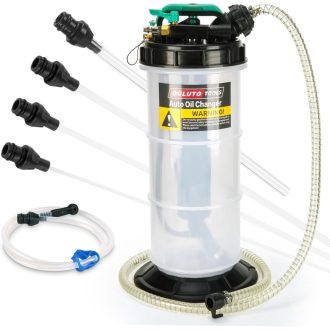   OULUTO 5.3L Kézi és Pneumatikus Olajszivattyú 6 Tömlővel Ellenőrzőszeleppel