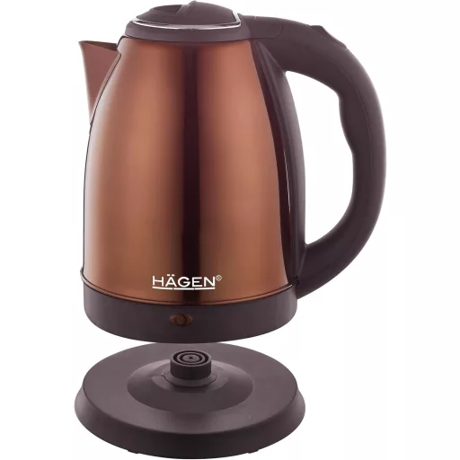 Hagen HA5525 Elektromos Vízforraló Rozsdamentes Acél 1.8L 1500W 360° Talp