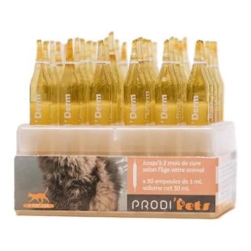 PRODIPETS Pisică Piele și Blană Îngrijire Supliment Alimentar 30 Fiole