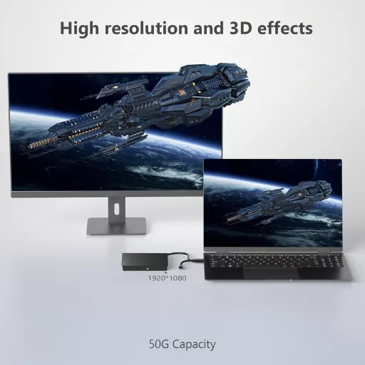 Externá Blu-ray mechanika Yaeonku USB 3.0 Type-C DVD prehrávač pre Windows a Mac