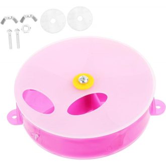   Papagáj Kerék Játék, Élelem Kereső és Oktató Madár Játékszer 20 cm x 20 cm x 5 cm - Lila