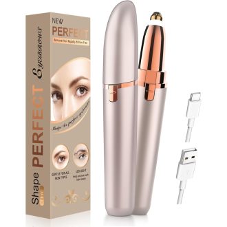   Elektrický epilátor Vinmall s LED svetlom pre ženy – odstraňovač obočia a tvárových chĺpkov