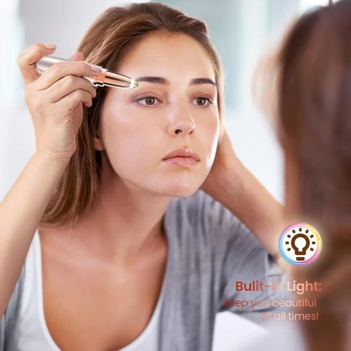 Vinmall epilator electric cu LED pentru femei - îndepărtarea părului facial și al sprâncenelor