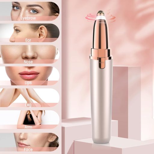 Vinmall epilator electric cu LED pentru femei - îndepărtarea părului facial și al sprâncenelor