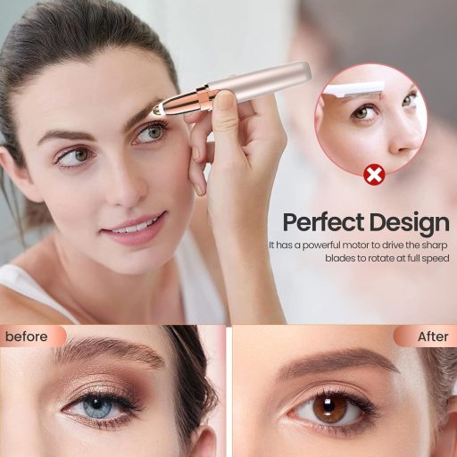 Vinmall epilator electric cu LED pentru femei - îndepărtarea părului facial și al sprâncenelor