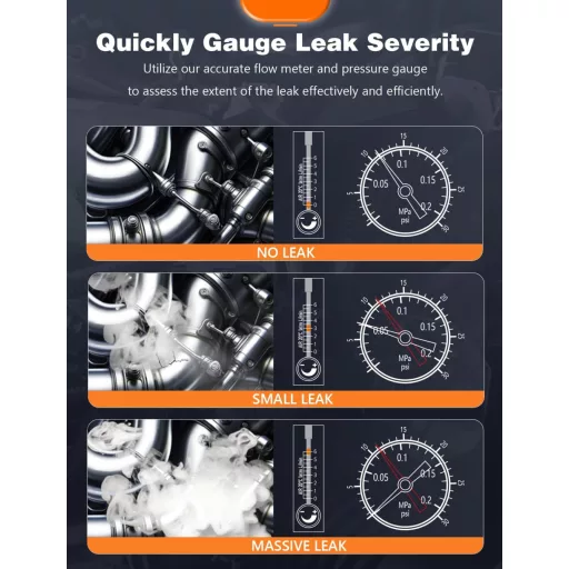 PowerScale M3 Autó Füstgép Beépített Légpumpával, Szivárgásérzékelő 12V Járművekhez