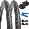 YunSCM 2 anvelope pliabile de 28 inch pentru bicicletă 700x38C pentru bicicletă de oraș