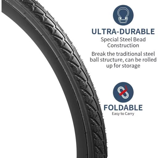 YunSCM 2db Összecsukható 28 Hüvelykes Kerékpárgumi 700x38C Városi Kerékpárhoz