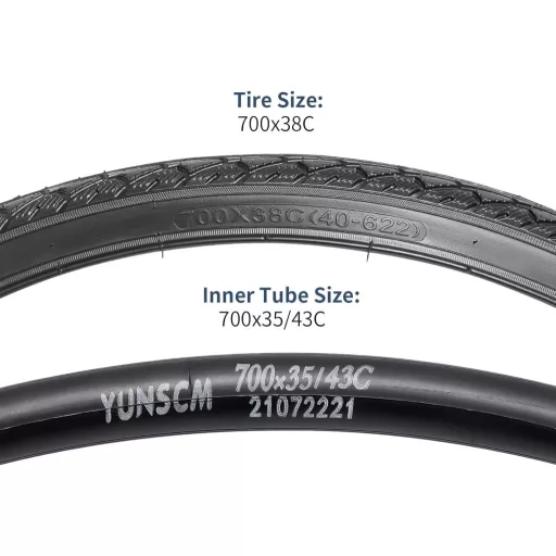 YunSCM 2 anvelope pliabile de 28 inch pentru bicicletă 700x38C pentru bicicletă de oraș
