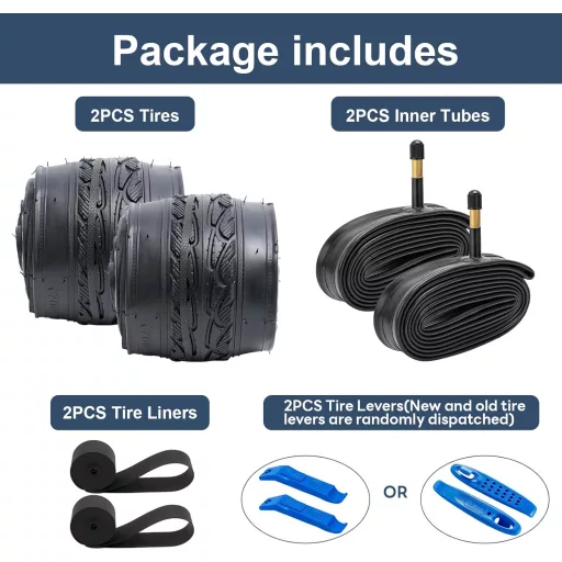 YunSCM 2 anvelope pliabile de 28 inch pentru bicicletă 700x38C pentru bicicletă de oraș