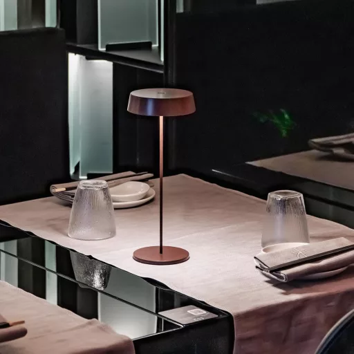 Stolná LED lampa Palmina 901 s funkciou stmievania, bezdrôtová, vodoodolná IP54