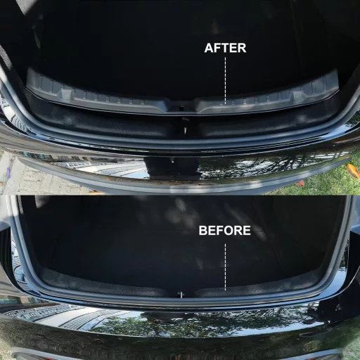 Zaštitna traka za prag prtljažnika Tesla Model 3 2024 - TPE materijal, zaštita od ogrebotina, Ferrous boja