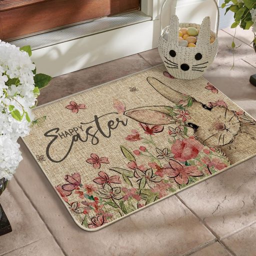 Artoid Mode Húsvéti Nyuszi Virág Lábtörlő 40x60 cm Beltéri Kültéri