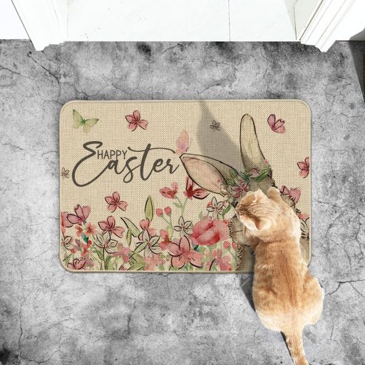 Artoid Mode Húsvéti Nyuszi Virág Lábtörlő 40x60 cm Beltéri Kültéri