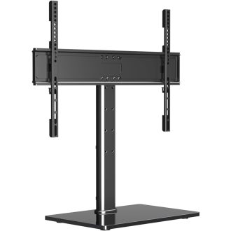   Suptek TS203 univerzális TV állvány 37-65 colos tévéhez, állítható magasság, üveg alap