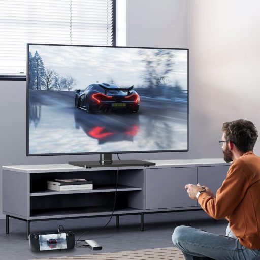 Suptek TS203 univerzális TV állvány 37-65 colos tévéhez, állítható magasság, üveg alap