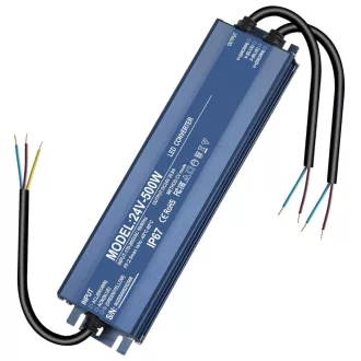   HNCY LED Transzformátor 24V 500W IP67 Vízálló Tápegység MR16 G4 GU5.3