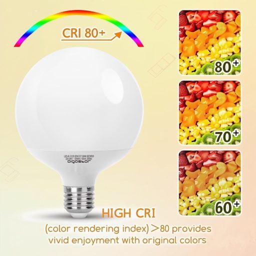 Aigostar LED izzó E27 20W meleg fehér 2060 lumen 3 db csomag