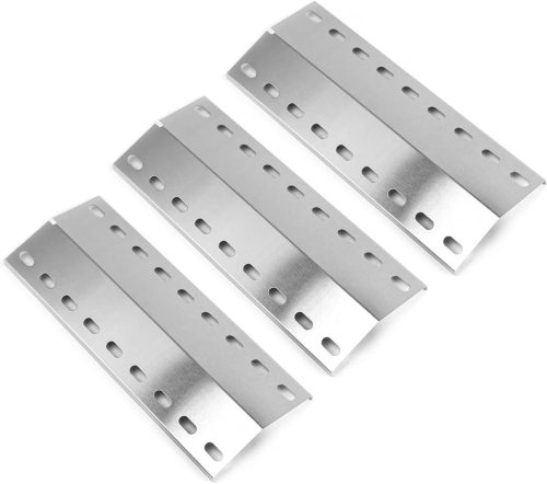 Denmay Univerzális Grill Hőelosztó Lemez 39,5x12,5 cm - Rozsdamentes Acél Lángterelő Enders Kansas, Landmann Triton, Avalon Grillekhez - 3 d